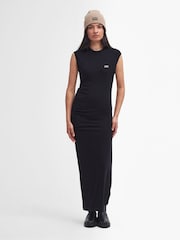 Barbour® International Callie Black Midi Dress - Image 1 of 7