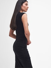 Barbour® International Callie Black Midi Dress - Image 5 of 7