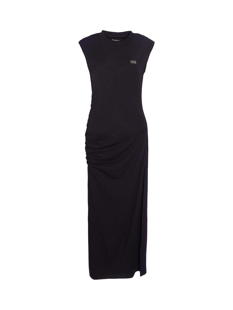 Barbour® International Callie Black Midi Dress - Image 7 of 7