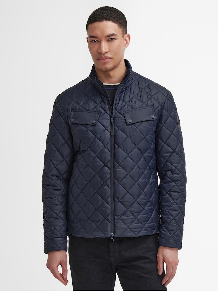 Barbour® International Ariel Box Quilted Black Jacket - Image 1 of 6