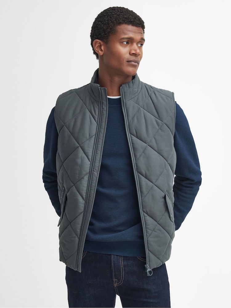 Barbour® Grey City Chelsea Quilted Gilet - Image 1 of 9
