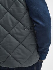 Barbour® Grey City Chelsea Quilted Gilet - Image 4 of 9