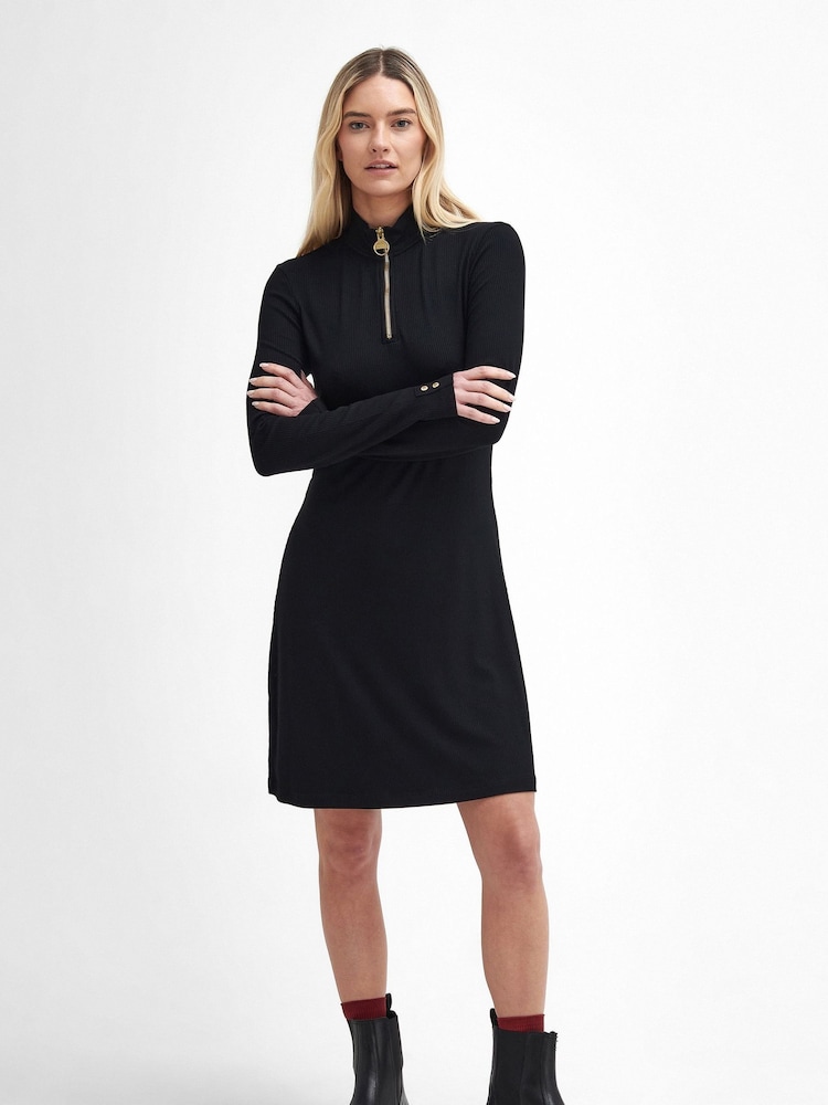Barbour® International Hailey Black Dress - Image 2 of 7