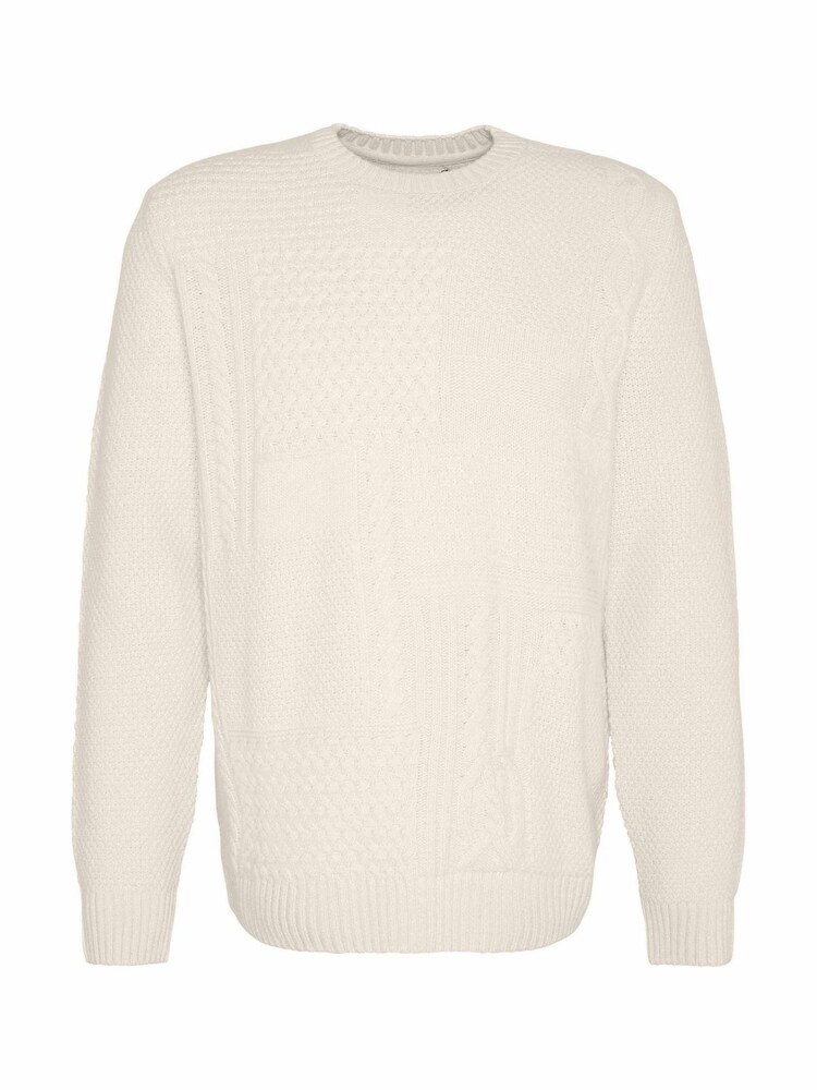 Barbour® White Casey Cable Crew Neck Sweater - Image 5 of 5