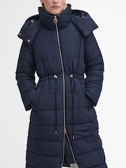 Barbour® Blue Manning Puffer Jacket - Image 4 of 9