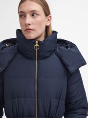 Barbour® Blue Manning Puffer Jacket - Image 5 of 9