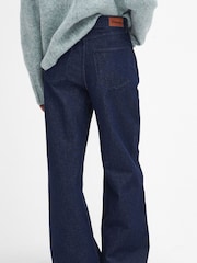 Barbour® Blue 100% Cotton Maisie Wide Leg Jeans - Image 2 of 6