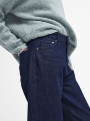 Barbour® Blue 100% Cotton Maisie Wide Leg Jeans - Image 5 of 6