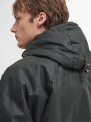 Barbour® Black 100% Cotton Field Wax Parka - Image 6 of 7