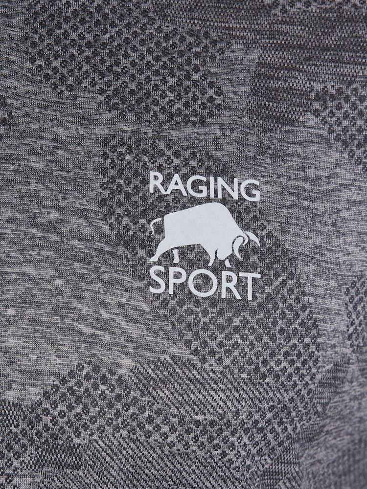 Raging Bull Performance Jacquard Knit Black T-Shirt - Image 4 of 4