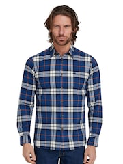 Raging Bull Large Blue Long Sleeve Plaid Brushed 100% Cotton Shirt - Image 1 of 7