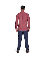 Raging Bull Red Long Sleeve Daisy Print 100% Cotton Shirt - Image 2 of 7