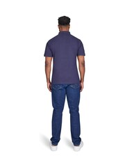 Raging Bull Blue Rugby Club Jersey 100% Cotton Polo Shirt - Image 2 of 7
