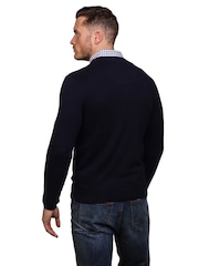 Raging Bull Blue Classic Crew Neck Knit Jumper - Image 2 of 5