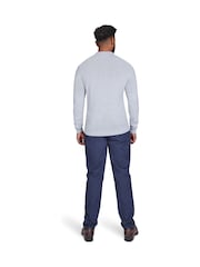Raging Bull Grey Classic Knitted 100% Cotton Polo Shirt - Image 2 of 6