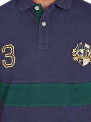 Raging Bull Blue Cut And Sew Panel Pique 100% Cotton Polo Shirt - Image 5 of 7