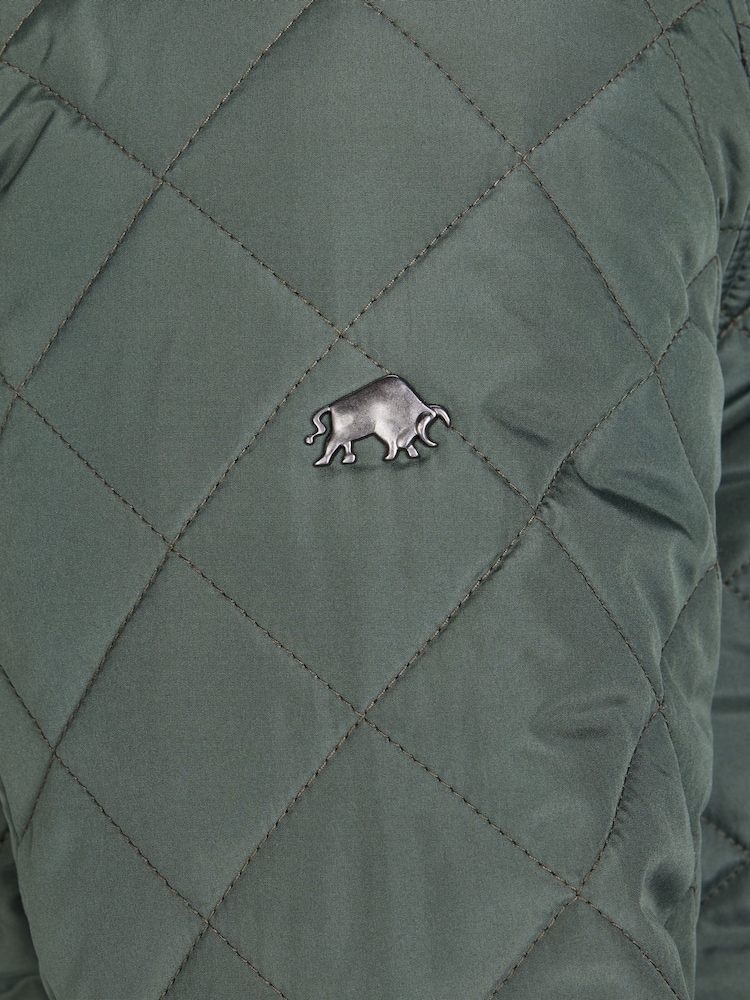 Raging Bull Green Quilted Jacket - Image 7 of 7