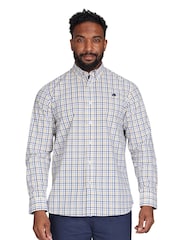 Raging Bull Yellow Long Sleeve 100% Cotton Micro Gingham Shirt - Image 1 of 7