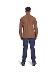 Raging Bull Long Sleeve 100% Cotton Corduroy Brown Shirt - Image 2 of 7