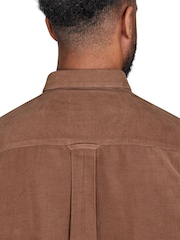 Raging Bull Long Sleeve 100% Cotton Corduroy Brown Shirt - Image 3 of 7
