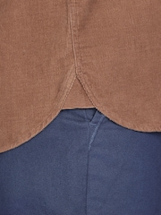 Raging Bull Long Sleeve 100% Cotton Corduroy Brown Shirt - Image 4 of 7