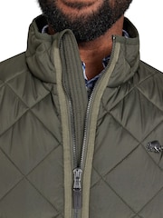 Raging Bull Green Patch Pocket Quilted Gilet - Image 3 of 6