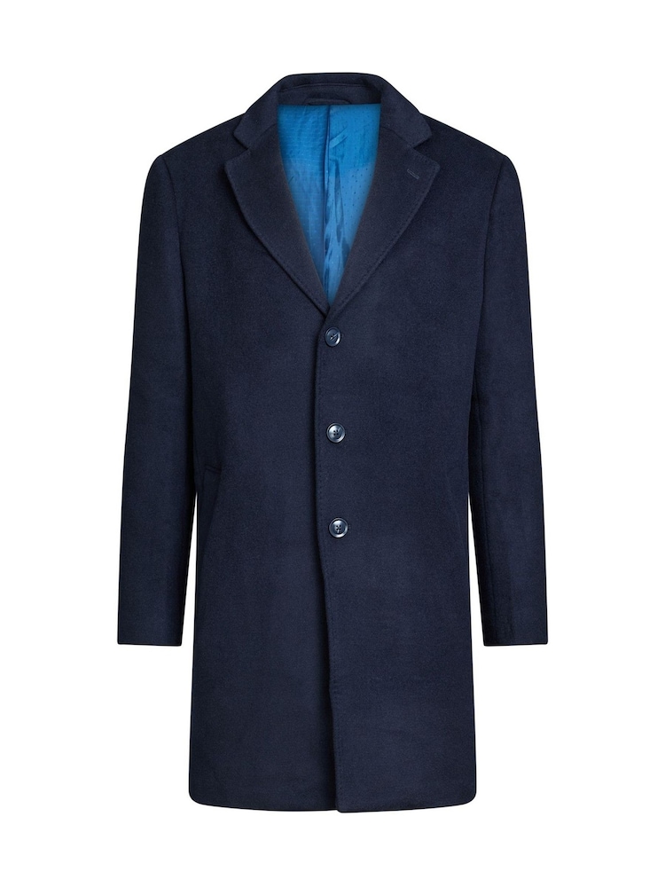 Raging Bull Blue Wool Blend Coat - Image 7 of 7