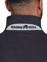 Raging Bull Patch Jersey 100% Cotton Black Polo Shirt - Image 3 of 5