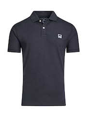 Raging Bull Patch Jersey 100% Cotton Black Polo Shirt - Image 4 of 5