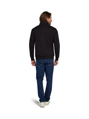 Raging Bull Tonal Embroidered 100% Cotton Quarter Zip Black Sweatshirt - Image 2 of 4
