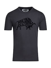 Raging Bull Flock Bull 100% Cotton Black T-Shirt - Image 5 of 5