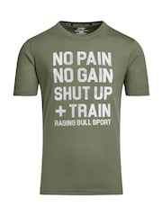 Tricou Raging Bull Verde Sport Fără Limite - Imaginea 5 din 5