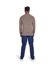 Raging Bull Classic Crew Neck Knit Brown Jumper - Image 2 of 4