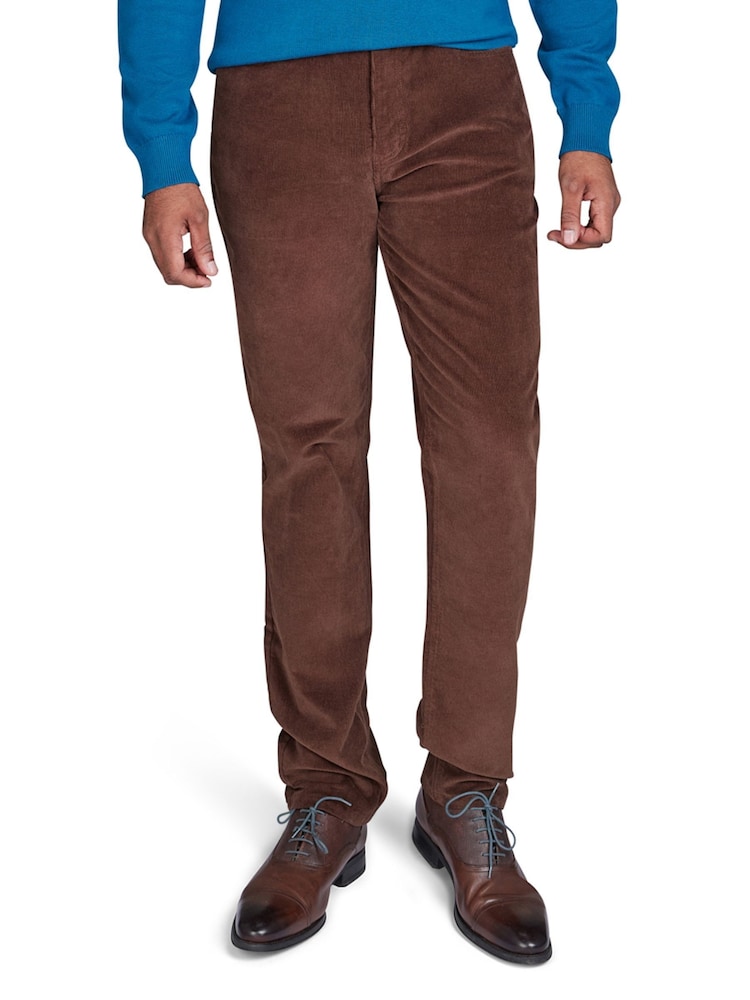 Raging Bull Corduroy Brown Trousers - Image 1 of 3 Raging Bull Corduroy Brown Trousers - Image 1 of 3