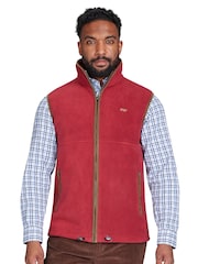 Raging Bull Red Fleece Gilet - Image 1 of 7