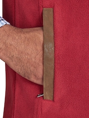 Raging Bull Red Fleece Gilet - Image 4 of 7