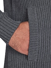 Raging Bull Grey Button Up Shawl Cardigan - Image 4 of 5