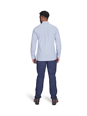 Raging Bull Blue Long Sleeve 100% Cotton Pentagon Pattern Shirt - Image 2 of 7