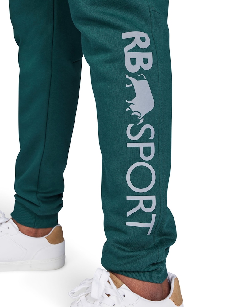 Raging Bull Green Fleece Joggers - Image 3 of 5