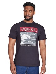 Raging Bull Teamwork 100% Cotton Black T-Shirt - Image 1 of 5