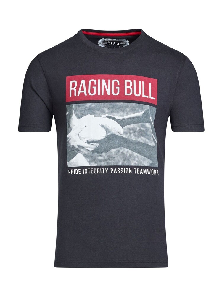 Raging Bull Teamwork 100% Cotton Black T-Shirt - Image 5 of 5