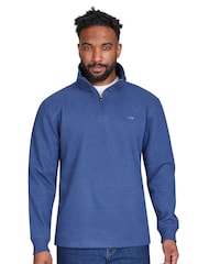 Raging Bull Blue Classic French Rib Quarter Zip Sweatshirt - Image 1 of 6