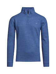 Raging Bull Blue Classic French Rib Quarter Zip Sweatshirt - Image 4 of 6