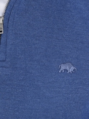 Raging Bull Blue Classic French Rib Quarter Zip Sweatshirt - Image 6 of 6