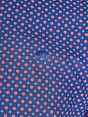 Raging Bull Blue Long Sleeve Geo Print 100% Cotton Shirt - Image 7 of 7