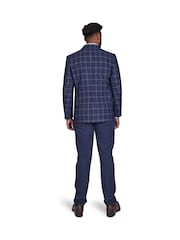 Raging Bull Blue Checked Wool Blazer - Image 2 of 7