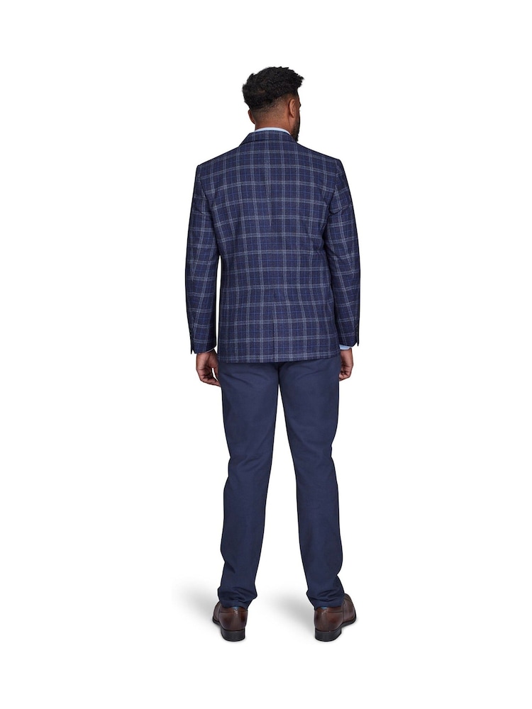 Raging Bull Blue Checked Wool Blazer - Image 2 of 7
