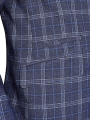 Raging Bull Blue Checked Wool Blazer - Image 4 of 7