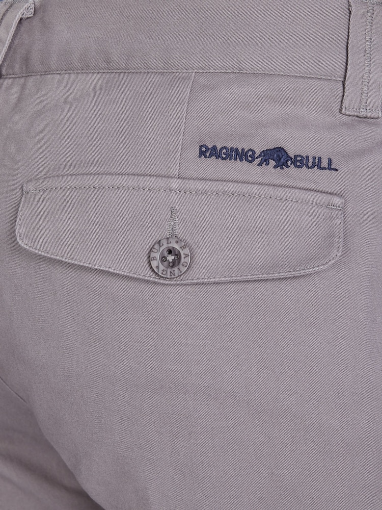 Raging Bull Grey Classic Chino Trousers - Image 3 of 3