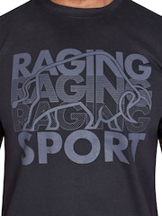 Raging Bull Sport Graphic Black T-Shirt - Image 4 of 5